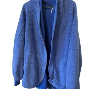 Free people Cozy Blue Women's Jacket size XL EUC